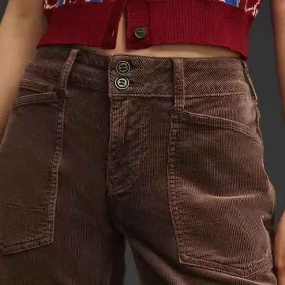 NWT Anthropologie Pilcro The Wanderer Corduroy Cargo Pants | 34 - Picture 3 of 7